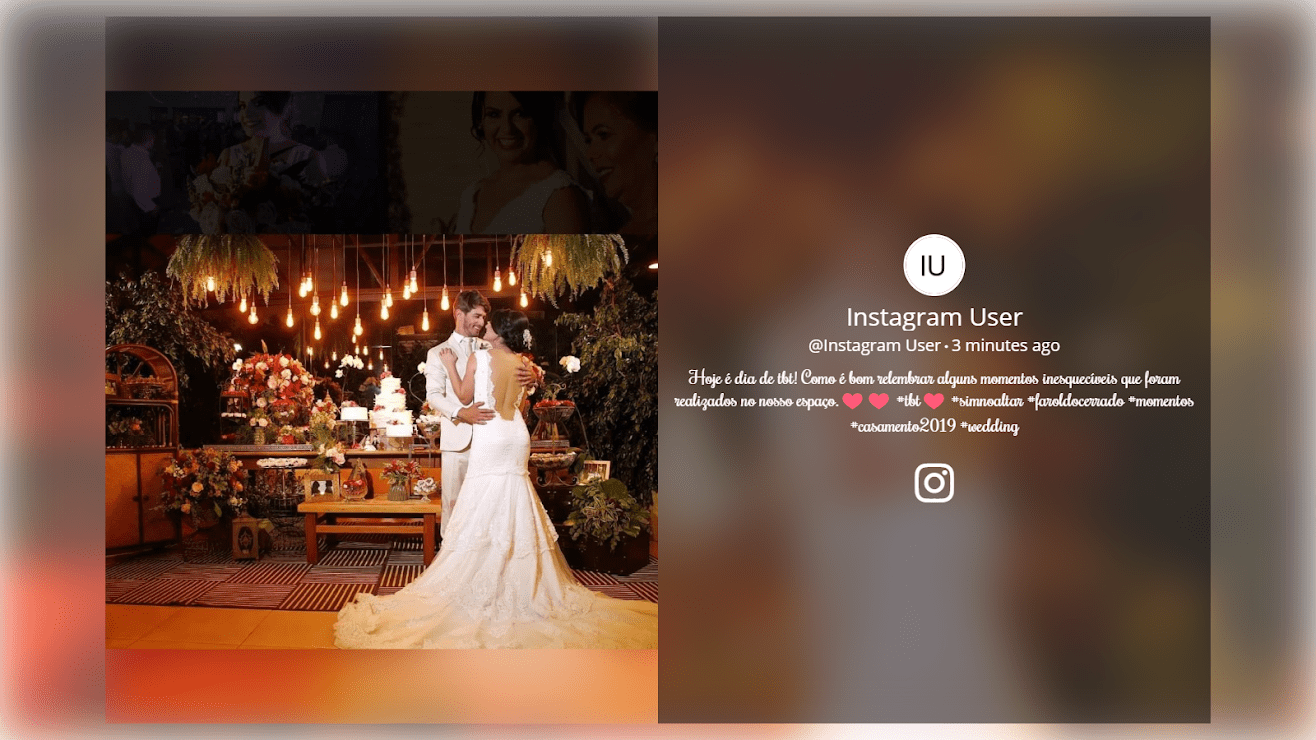 instagram hahstag slideshow