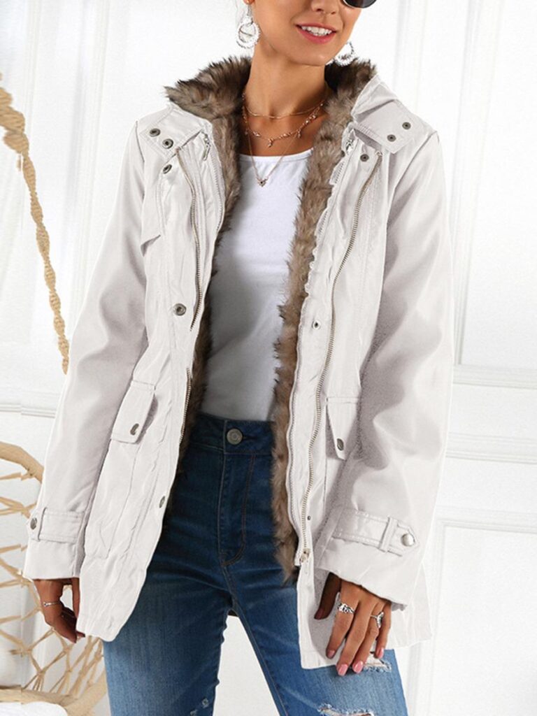 kiskissing wholesale solid color zipper hooded coat with belt