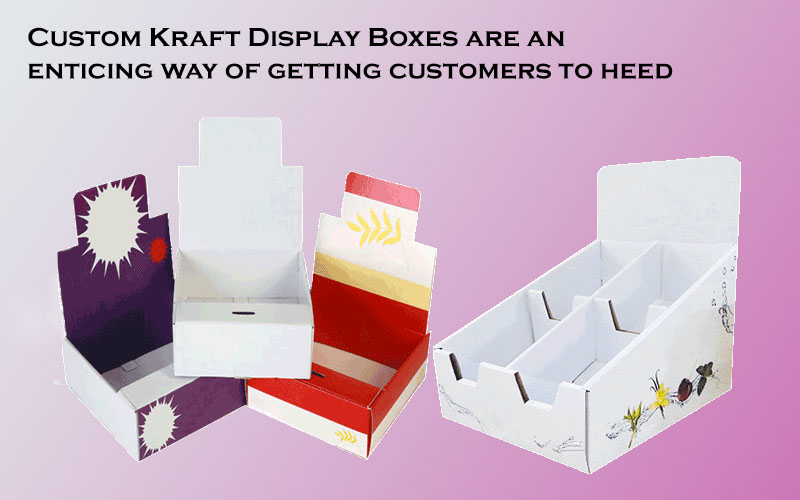 Kraft display boxes