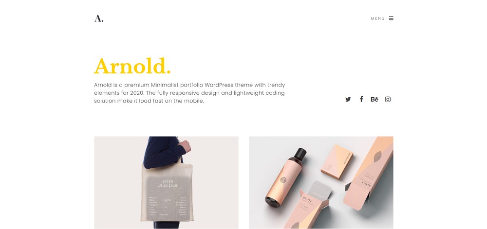 Arnold-Best-Minimalist-WordPress-Theme