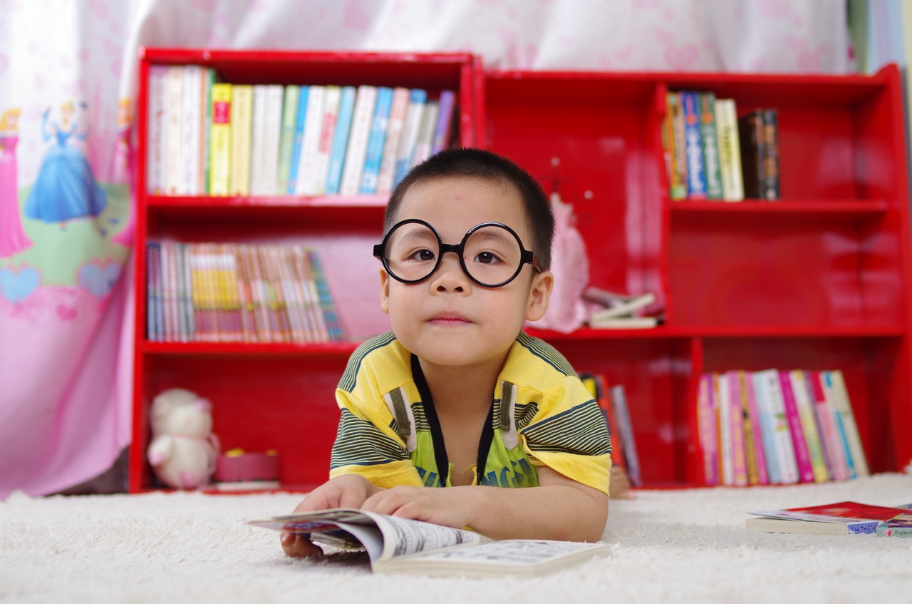 Kid reading