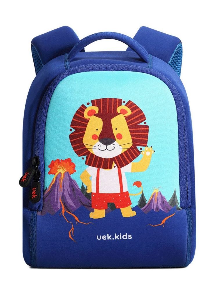 KID BOY AND GIRL CARTOON ANIMAL SCHOOL BACKPACK