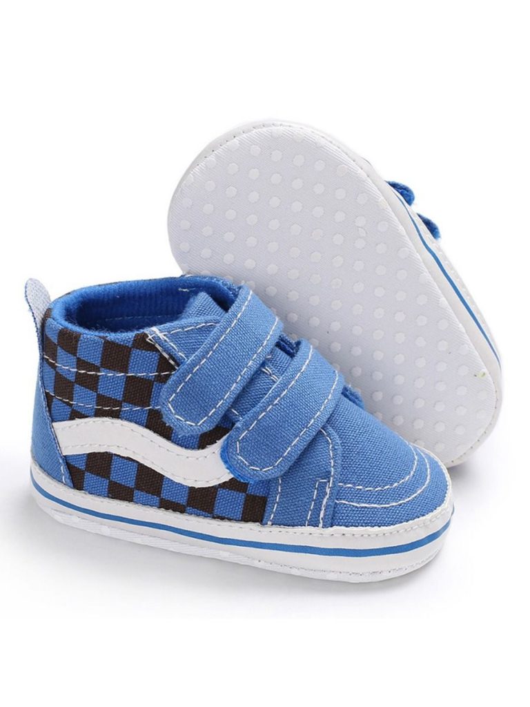  BABY PLAID HIGH TOP SNEAKERS