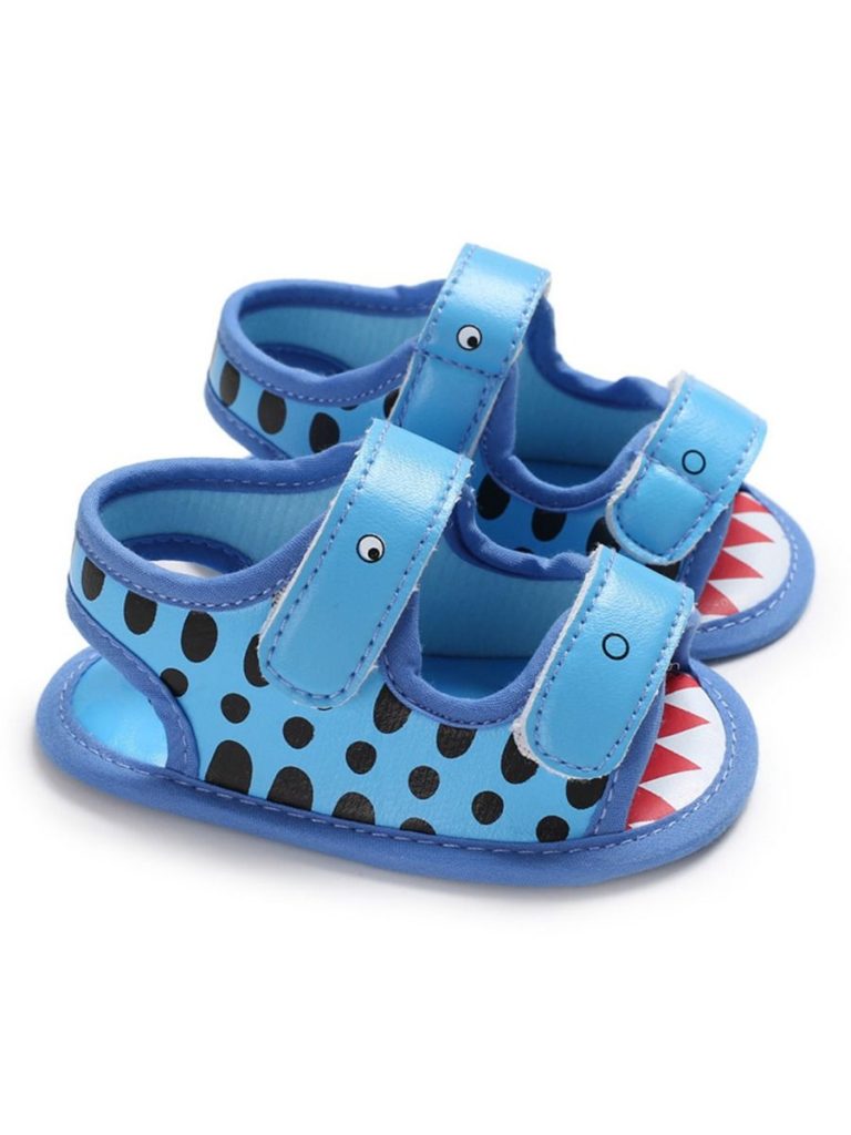 Baby Boy Crocodile Print Prewalkers Sandals