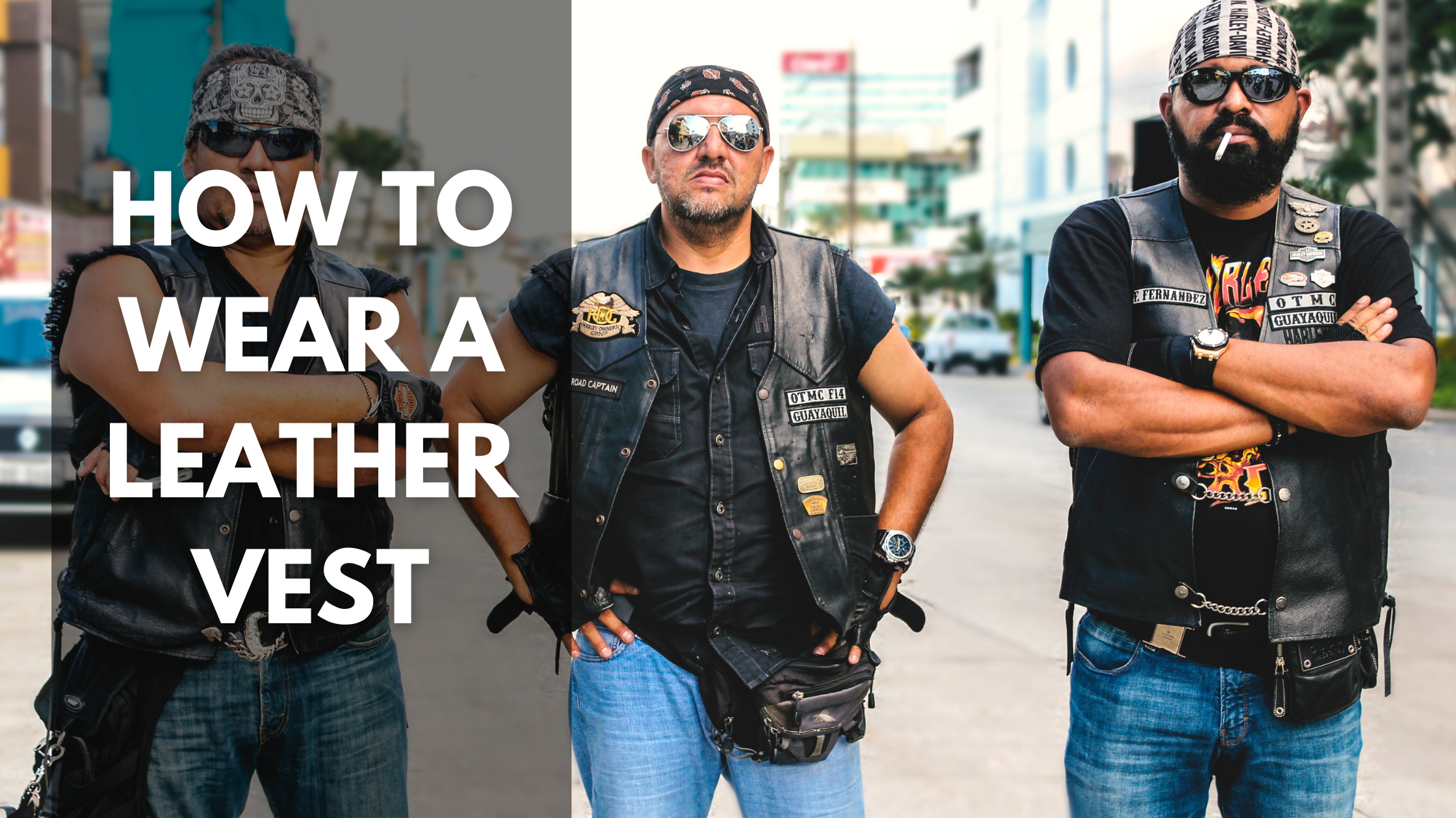 How to wear a Leather Vest