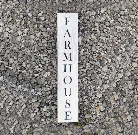 Personalized farmhouse wooden sign