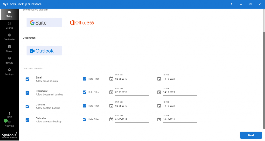 g suite contacts export
