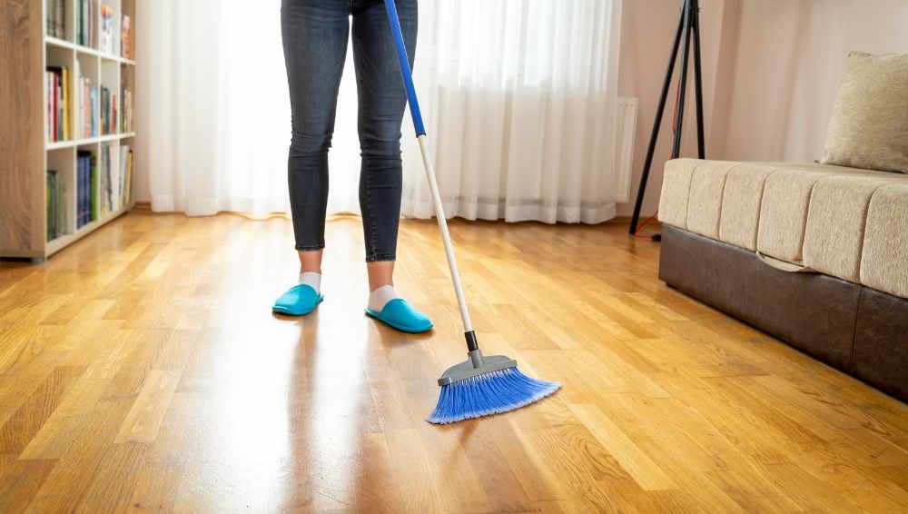 Sweeping the floor