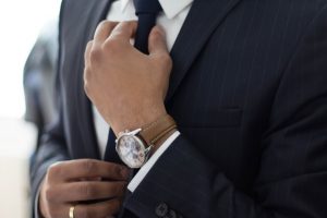 A businessman in a suit