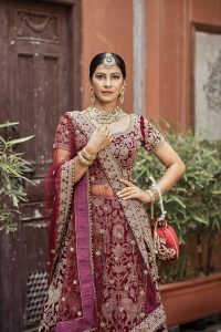 Maroon Lehenga