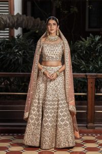 Cream Lehenga