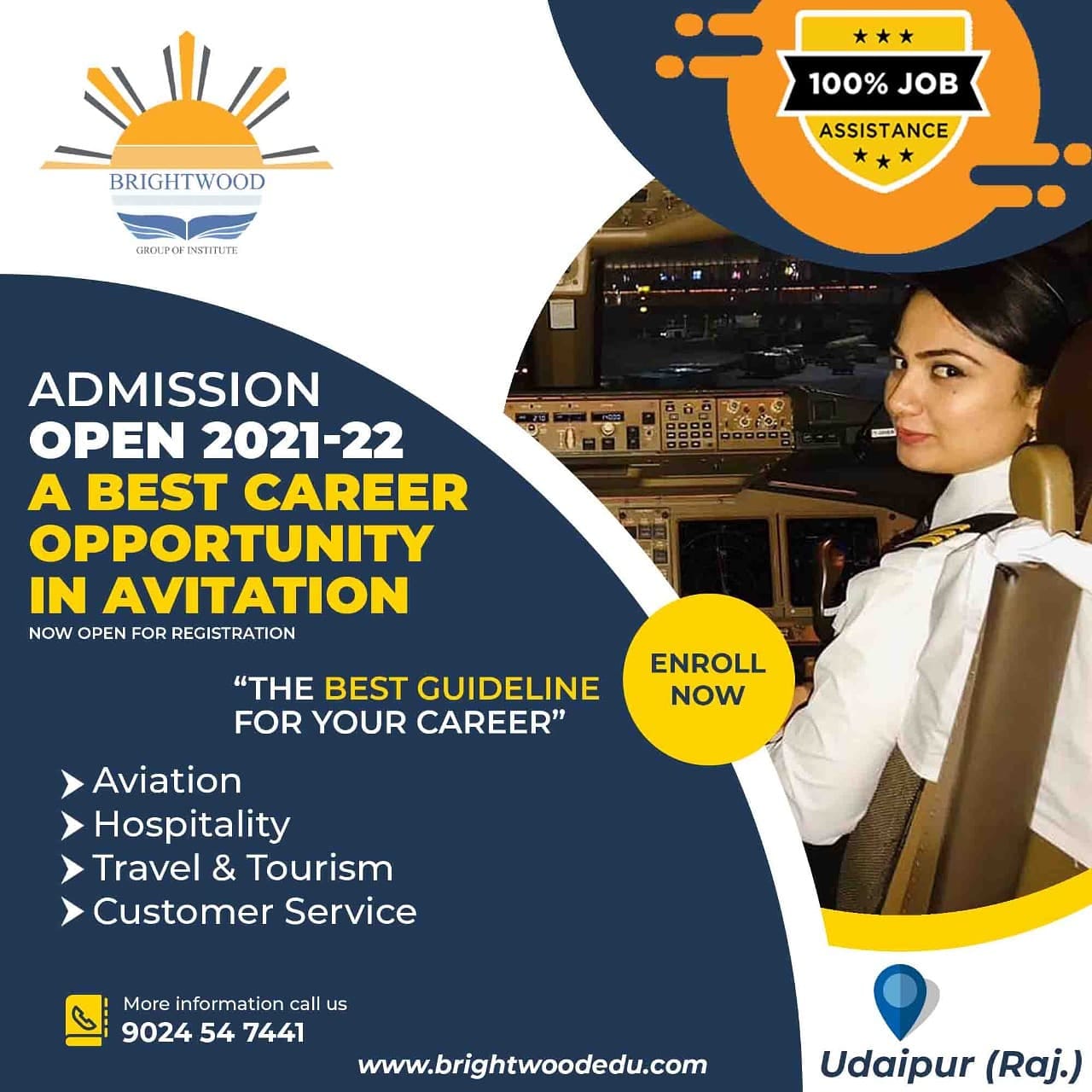 Bsc. in Aviation management course in udaipur, Rajasthan