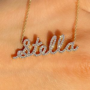 open circle diamond necklace