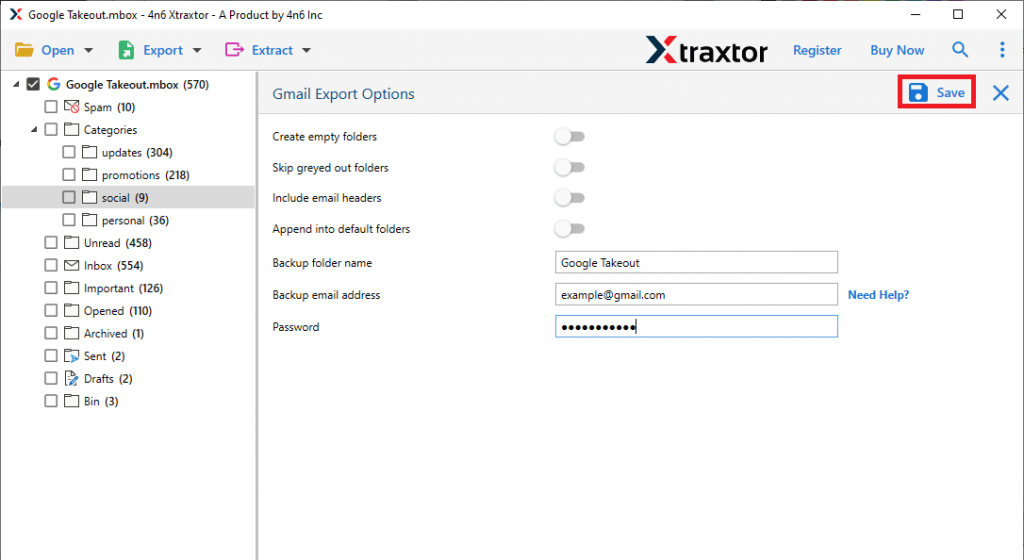 open Google Takeout Data in new Account