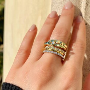 twisted rope diamond ring