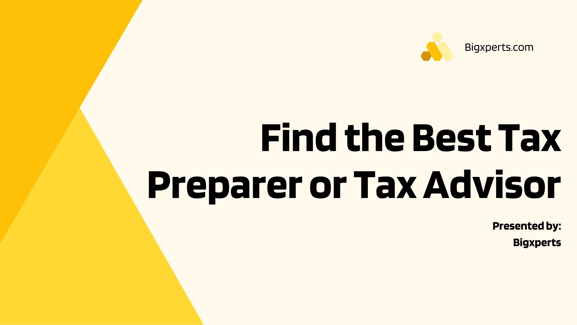 Find the Best Tax Preparer or Tax Advisor