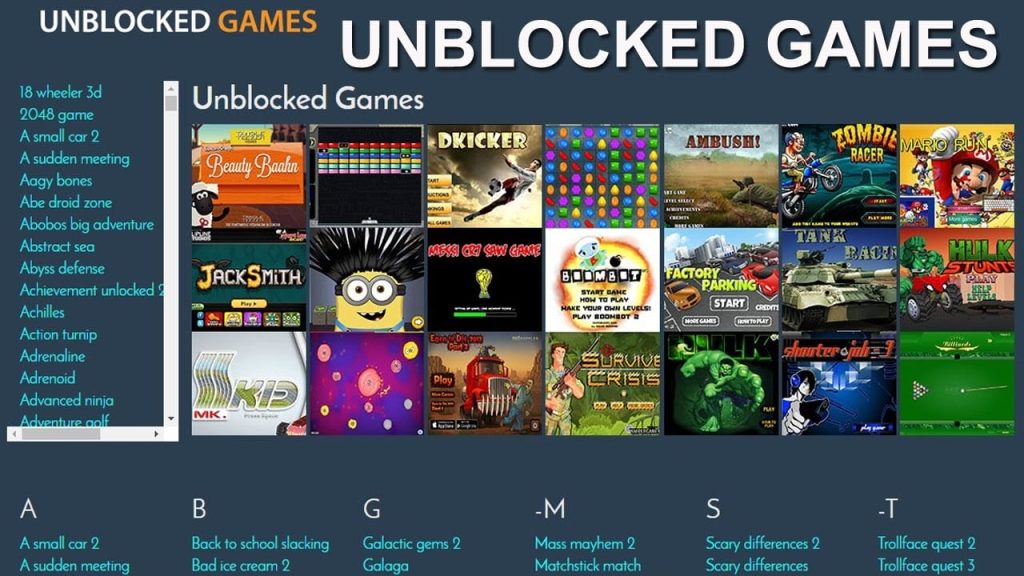 Unblocked Games World